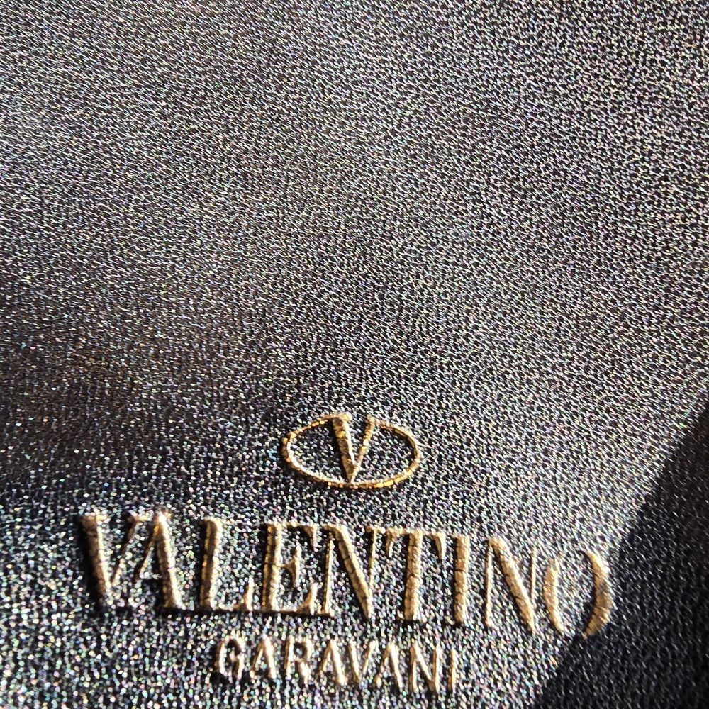 Valentino Garavani VINTAGE SATCHEL Black Leather Bag - Picture 7 of 16